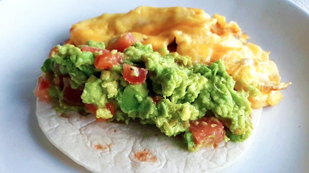 Breakfast Taco with Egg & Quick&nbsp;Guacamole