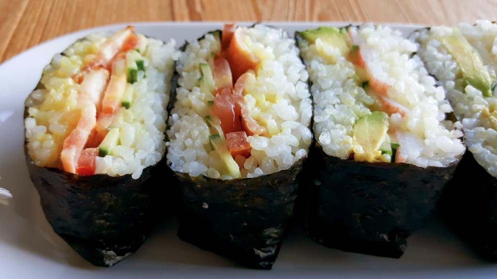 Rice Sandwich 2 Ways: California Roll & BCT&nbsp;(Onigirazu)