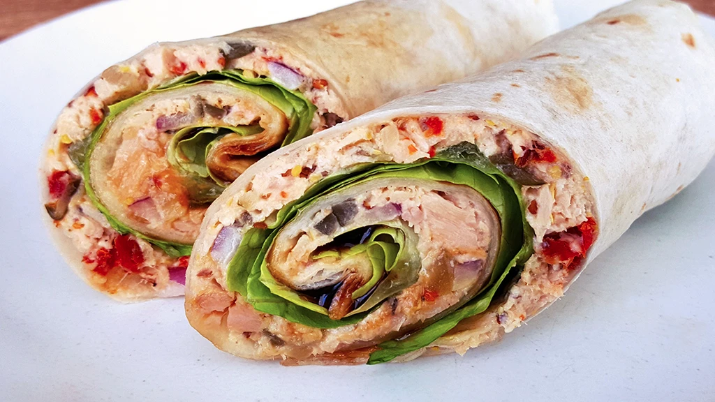 Cream Cheese Tuna Salad Wrap (No Mayo)